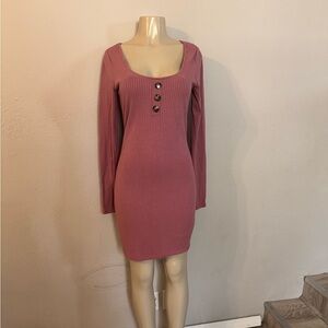 Rue21 Mauve Long Sleeve Dress